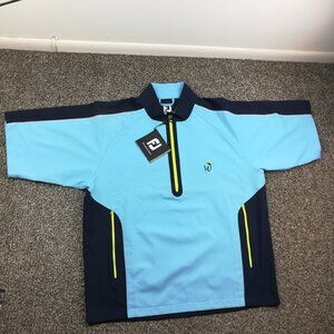 NWT Wexford Golf Club FootJoy Jacket 1/2 Zip Windshirt Short Sleeve Mens Large